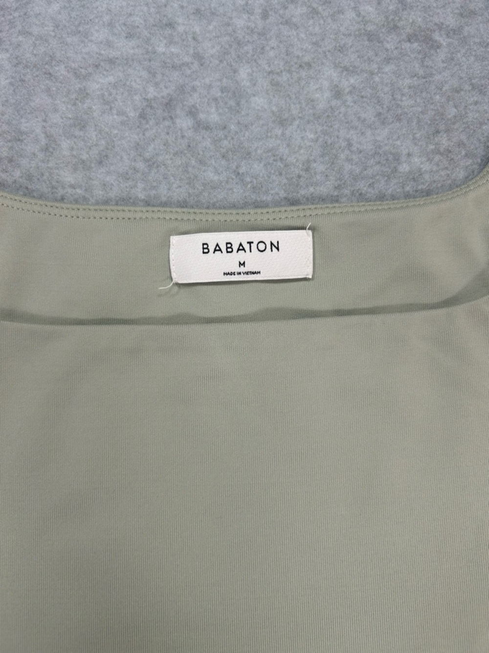 Babaton Square Neck Bodysuit in Sage Green - Picture 3 of 7